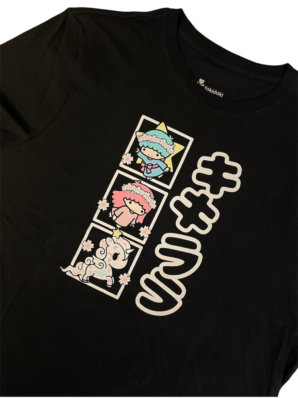 Tokidoki Sanrio Little Twin Stars Kiki & Lala Unicorno Shirt Women XXXL Tee NWT